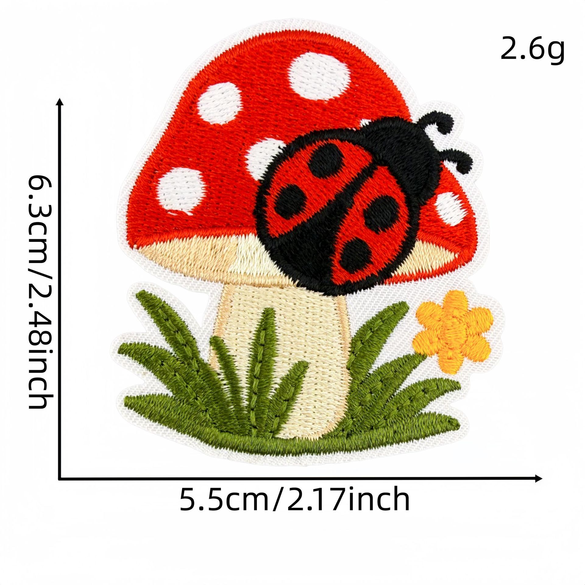 10 шт. вышитых нашивок в виде  – обзор и цена Embroidery Lady Bug