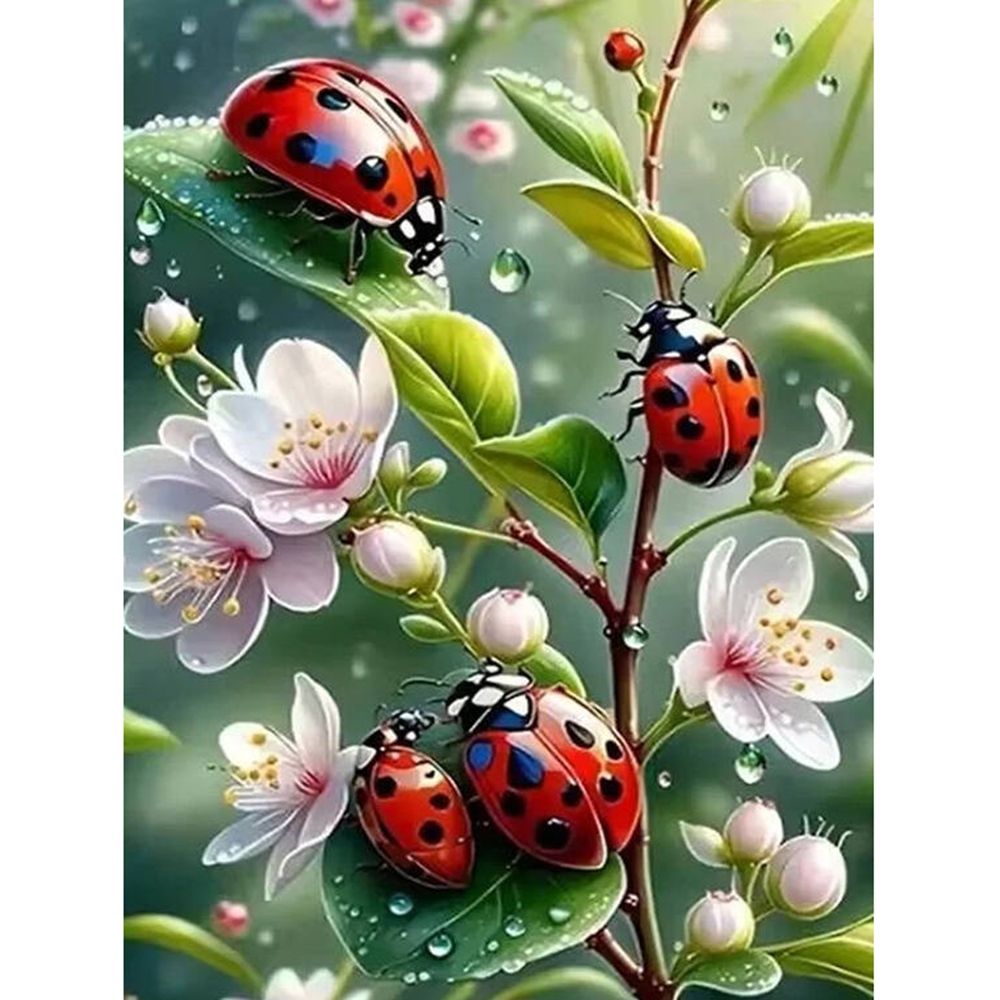 Безрамная 5D алмазная мозаика  – обзор и цена Embroidery Lady Bug