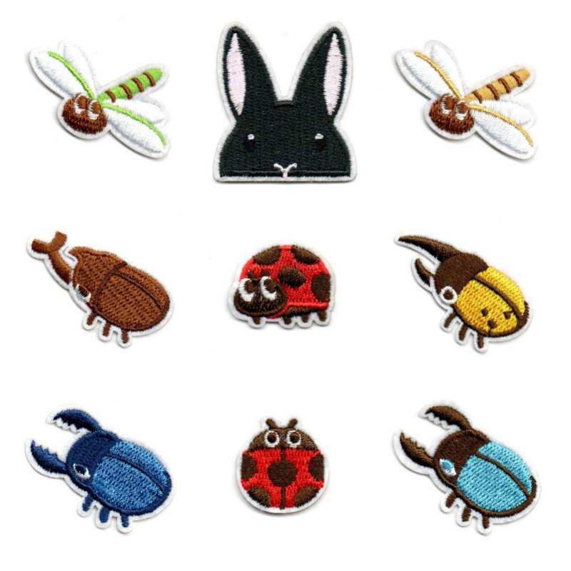 50 шт./лот, аниме, нашивка с в – обзор и цена Embroidery Lady Bug