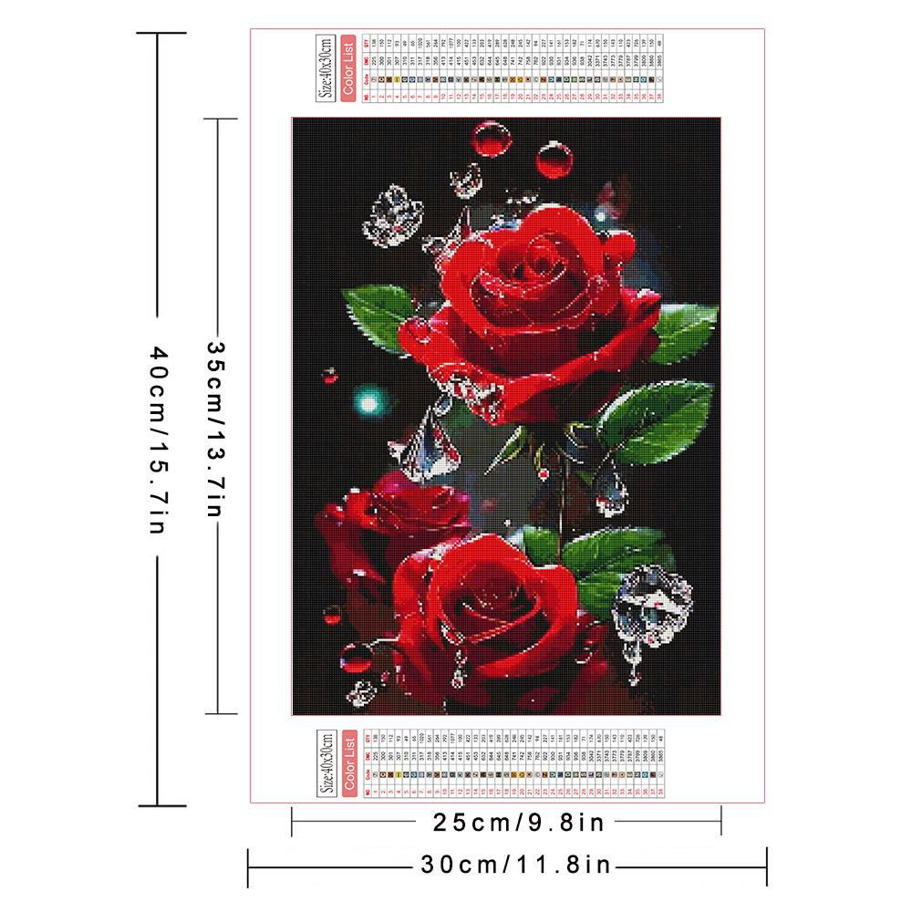 AZQSD Алмазная вышивка полная  – обзор и цена Embroidery Rose